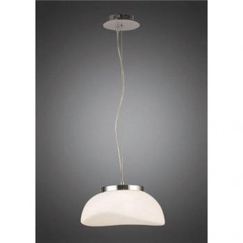 Lámpara Colgante Opal Cromo 1 Luz