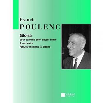 Partitura Vocal de Gloria de Poulenc - Edición Salabert