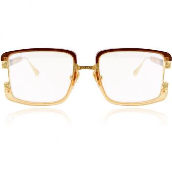 Anna-Karin Karlsson TOO HANDSOME - Optical Tobacco Gold Women's Prescription Eyeglasses Brown Size 56 - Blue Light Block Available
