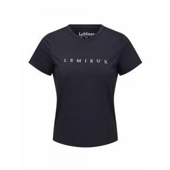 Camiseta deportiva de manga corta LeMieux para mujer color negro 46