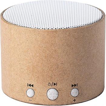 Altavoz Bluetooth 5.0 Nature de Cartón Reciclado 3W - Batería 300mAh, Color Marrón Claro