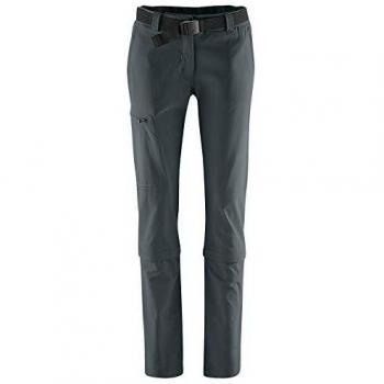 Maier Sports Arolla Women's Zip-Off Outdoor Pants, Grey, Size 72, Regular Fit