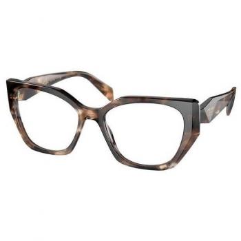 Prada PR 18WV Symbole 07R1O1 Women’s Geometric Caramel Tortoiseshell Eyeglasses