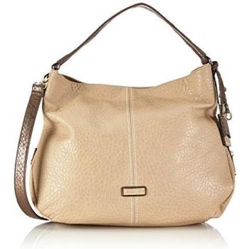 More & More Rose Beutel - Bolso de mano de material sintético mujer, color beige, talla 43x37x12 cm