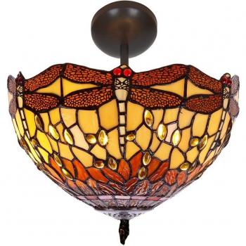 Lámpara de Techo Viro Belle Amber Ambar Hierro 60 W 30 x 40 x 30 cm