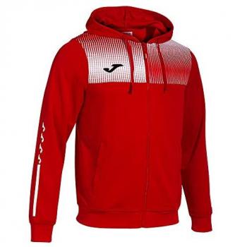 Chaqueta con capucha Eco Supernova hombre rojo blanco