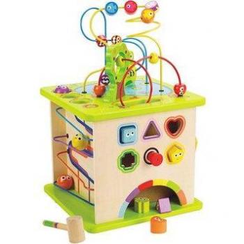 Hape Country Critters Wooden Activity Play Cube
