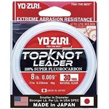 Yo-Zuri Topknot 30 YD hundimiento líder, Natural Clara, 8 LB