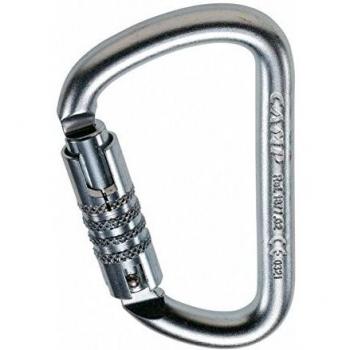 Mosquetón de acero CAMP D Pro 3 Lock - Mosquetón con rosca y sistema de triple bloqueo
