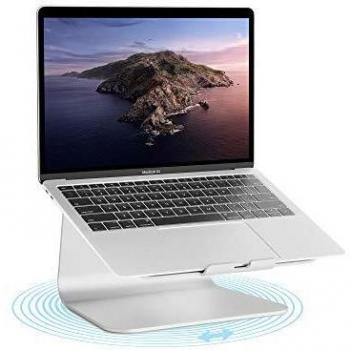 Rain Design mStand360 Silver Laptop Stand with 360-Degree Swivel Base
