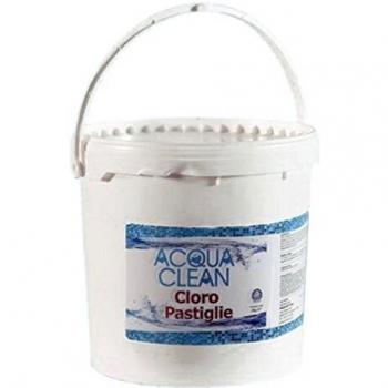 Abrevadero Rápido Limpio para Pollos y Gallinas 18 LT - Ø 36x45 cm con Pastillas de Cloro Acqua Clean para Piscinas 5 Kg