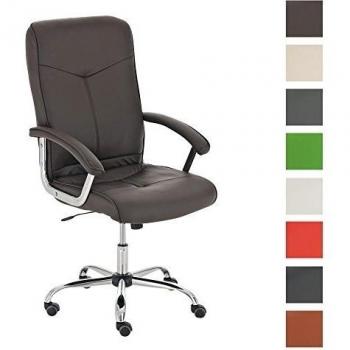 CLP Silla de director LUJOSA WINSTON, altura ajustable, puede cargar hasta 140 kg, tapicería de mayor calidad, varios colores para elegir marrón