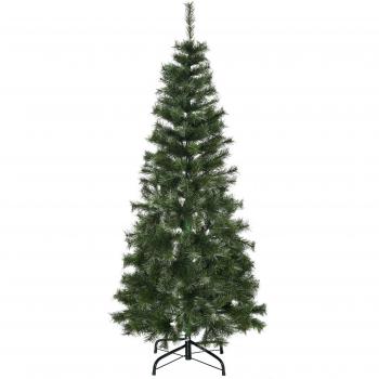 Árbol de Navidad Artificial 150 cm Ignífugo con 367 Ramas Hojas de PVC - Verde
