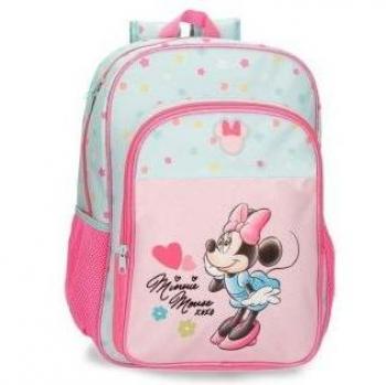 Mochila Minnie Mouse Imagine 40 cm con bolsillos laterales y diseño rosa Disney para niños
