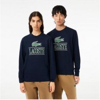 Lacoste Vintage Big Logo Navy Blue Unisex Sweatshirt