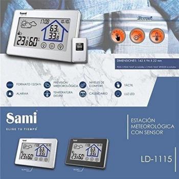 SAMI Estacion Meteorologica Interior/Exterior - Temperatura - Humedad - Prevision