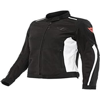 Chaqueta textil Dainese Hydraflux 2 Air D-Dry Lady para motocicleta - Negro Blanco (Talla 46)