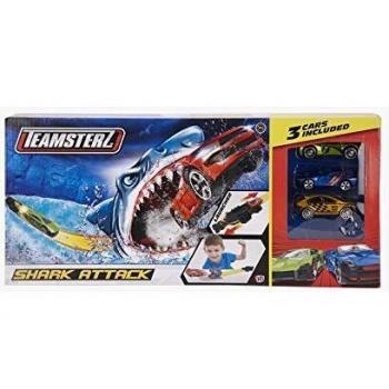 Teamsterz 1416435 Pista Shark Attack con 3 Coches