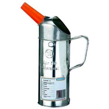 Medidor de 1 L con boquilla de plástico, acero galvanizado PRESSOL