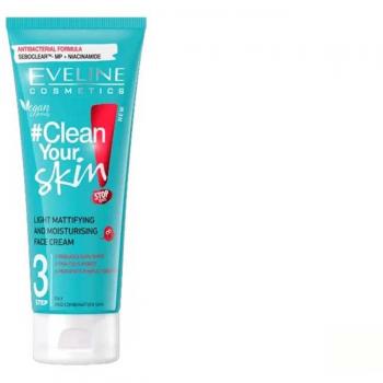 Crema Facial Matificante e Hidratante - Clean Your Skin - Eveline