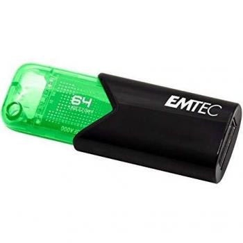 Emtec Click B100 USB 3.2 Flash Drive - 64GB, Green