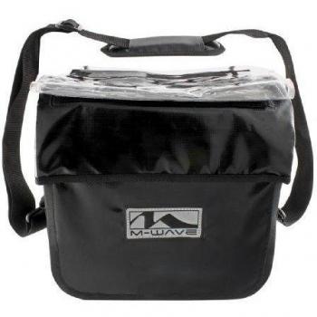 M-Wave Quebec - Bolsa Impermeable para el Manillar, Color Negro Mate