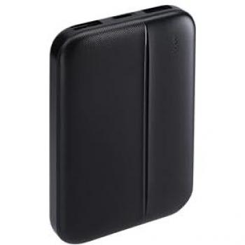 Powerbank Rivacase 5000mAh Negro, Salida USB-A x 2 y USB-C, Compatible con Móviles y Tablets