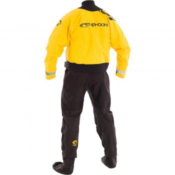 2018 Typhoon Multisport 5 Hinge Drysuit + CON ZIP BLACK / YELLOW INCLUDING UNDERFLEECE 100165 Sizes- - Large