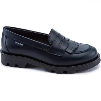 Pablosky - Mocasines de niña de piel en color azul marino