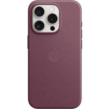 Funda de trenzado fino con MagSafe para iPhone 15 Pro en color Rojo Mora