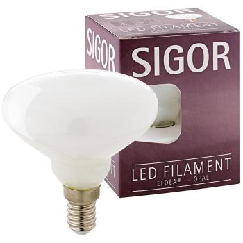 Bombilla LED Filamento E14 Eldea Opal 4W (40W) 320lm 2700K cálido, regulable
