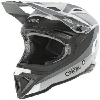 Casco de motocross Oneal 1SRS Stream Negro Gris XL