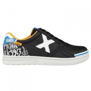 Zapatillas de fútbol sala Munich G-3 Kid Profit Sport 425 Infanti, color negro/blanco, talla 38, para niños
