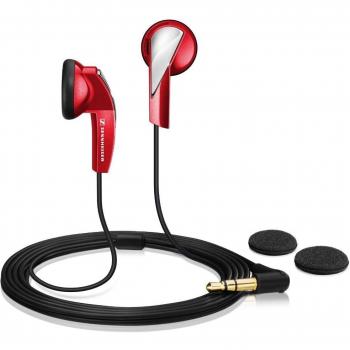 Sennheiser MX 365 - Auriculares de botón, color rojo