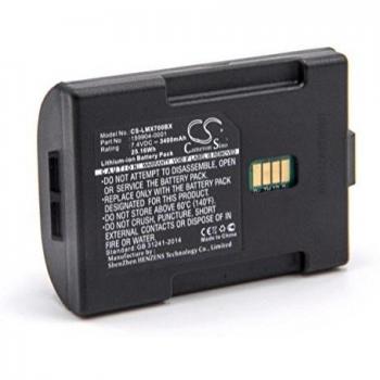 Batería de Reemplazo Li-Ion 3400 mAh para Escáner de Código de Barras Lxe MX 7 y Modelos Compatibles (159904-0001, 161772-0001, 163