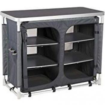 Unidad de Cocina Plegable Bo-Camp Louise Deluxe Plus Aluminio 100x48x80cm