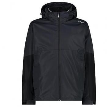 CMP Men's 3-in-1 Windproof Fleece Jacket with Detachable Inner Layer, Gray, Size 3XL