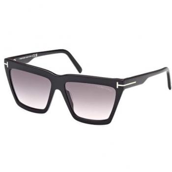 Tom Ford Eden FT 1110 Black Women's Sunglasses - 56mm Geometric Design