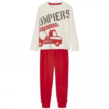 VERTBAUDET Pijama niño Blanco Claro Liso con Motivos 2-3 Anos, 94CM