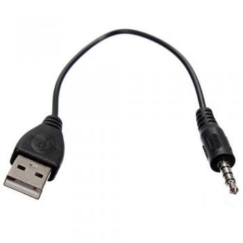 Cable auxiliar de audio jack 3,5 mm a USB 2.0, cable adaptador macho para MP3 del coche, por FamilyMall