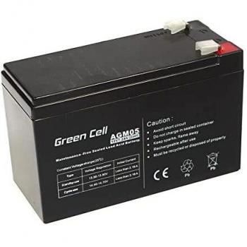 Green Cell AGM05 Batería de Plomo-Ácido Sellada (VRLA) 12V 7.2Ah para SAI/UPS, Juguetes Eléctricos, Alarmas y Sistemas