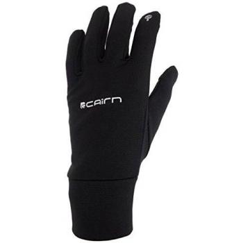 Guantes de esquí Cairn Softex Touch negro - M, impermeables, transpirables, con tecnología táctil para pantallas, aislamiento térmico y puños ajustables