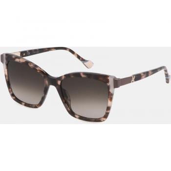 Yalea Cat Eye Women's Sunglasses Brown Acetate Gradient Pink Lens CAT3