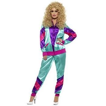 Retro 80s Women's Tracksuit Costume - Vintage 1980s Outfit