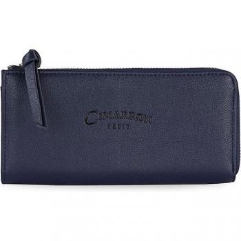 Cartera grande de mujer Shasta con bloqueo Rfid en color azul marino