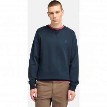 Sudadera de hombre Timberland Exeter River cuello redondo reverso cepillado azul oscuro (Tamaño S)