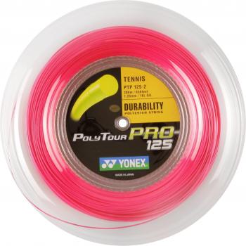 Yonex - Polytour pro 125 200mts cordaje tenis, color rosa