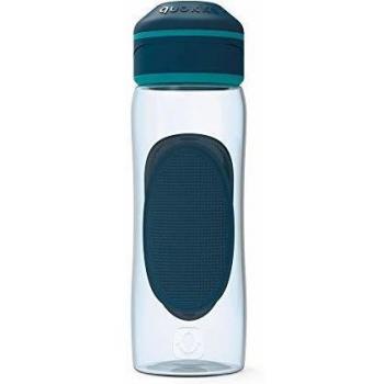 Quokka Splash - Azurite 730 ML | Botella de Agua Deportiva Reutilizable de Tritan sin BPA - Fácil Apertura con un Solo botón a Prueba de Fugas