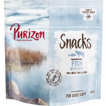 Purizon Grain-Free Fish & Beef Cat Snacks - 40g