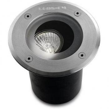 Foco empotrable Gea GU10, acero inoxidable 316 y vidrio orientable